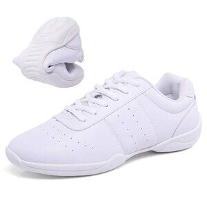 NEW Yingrui Cheerleader Shoes White Lace Up Sneaker Women's 5.5